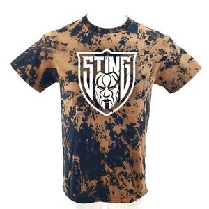 STING Wrestling Acid Washed Distressed Band Tee Rock Tee Rap Tee Punk Metal Tee